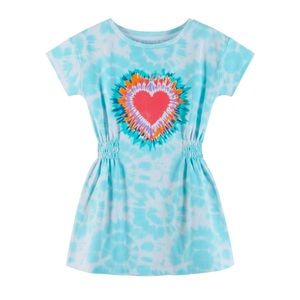 Andy & Evan 2T, 6/6x cinched waist tie dye bamboo dress NWT